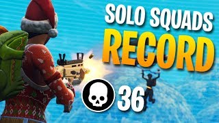 36 KILLS SOLO vs SQUADS Personal Record Fortnite Battle Royale [upl. by Tunnell193]