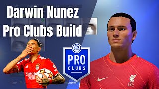 Darwin Nunez  FIFA 22 Pro Clubs Look AlikeBuild [upl. by Eldred762]