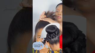 Classy BridalHairstyle 🔥jasmineroyal bridalhair hairstyle hair fashion hairtutorial shorts [upl. by Almeta]