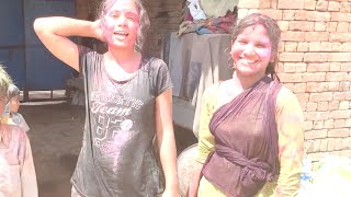 होली के दिन मचाया जमकर धमाल holivlog [upl. by Lorita]