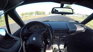 BMW Z3 E367 M52 Turbo Drift Onboard [upl. by Aihsekram]