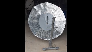 Réchauffer ou cuire avec une énergie gratuite Fabrication dun Cuiseur solaire parabolique Etape 2 [upl. by Hamal]