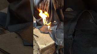 Making handmade leather shoes shoes handmade hardworking amazing ytshorts [upl. by Ender152]