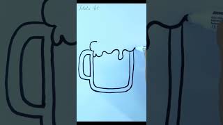 How to draw a Cute Beer easy step by step  Draw cute things Shorts drawing [upl. by Simonette613]