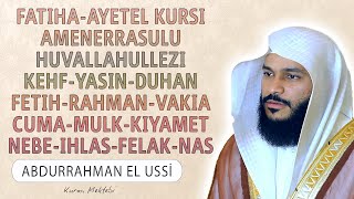 Fatiha Ayetel Kursi Amenerrasulu Kehf Yasin Fetih Vakia Duhan Rahman Cuma Mulk Nebe ihlas Felak Nas [upl. by Corenda]