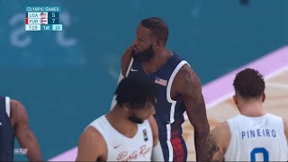 🔴 LIVE NOW USA vs Puerto Rico Full Game  2024 Olympic Mens Basketball Live  August 1 2024  2K [upl. by Dehnel]