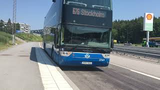 Resa med buss 676 från Roslags Näsby trafikplats till Mörby centrum [upl. by Miko]