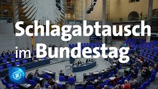 Bundestag Weidel und Merkel liefern sich Schlagabtausch bei Generaldebatte [upl. by Llenrup422]