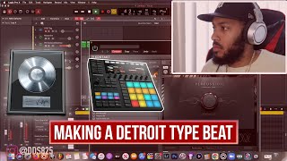 Making A Detroit Type Beat Using Logic Pro X amp Maschine [upl. by Llertniuq609]