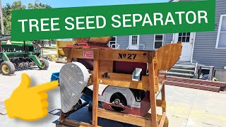 Tree Seed Separator  Rebuilt Clipper 27 Seed Cleaner [upl. by Ttezil]