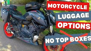 Motorcycle luggage options  MT07 gen3 [upl. by Arraic]