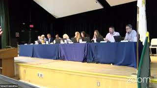 South Kingstown School Committee Executive Session and Business Meeting 10824 [upl. by Ardnuahs]