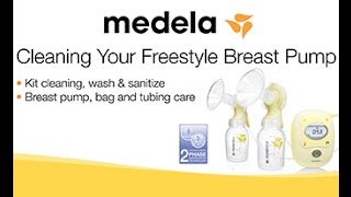 Medela Freestyle Breast Pump  How to Clean [upl. by Isleen]