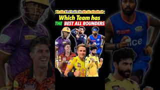 IPL में किस Team के पास  Best All Rounder s हैं🔥 Cricketkrunch486 cricketupdatesofficial [upl. by Eamaj]