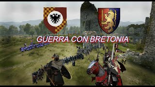 Así es una BATALLA MEDIEVAL contra BRETONIA en BANNERLORD [upl. by Ellenet]