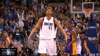 Dirk Nowitzki Offense Highlights 20122013 [upl. by Rehpretsirhc370]