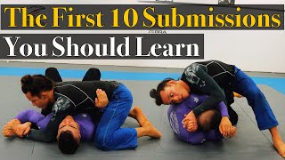 The First 10 Bjj Submissions You Should Learn [upl. by Eninahpets226]