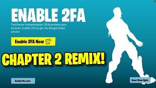 HOW TO ENABLE 2FA IN FORTNITE REMIX EASY METHOD [upl. by Nylrahc]