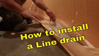 How to install a linear drain step by step [upl. by Swec]