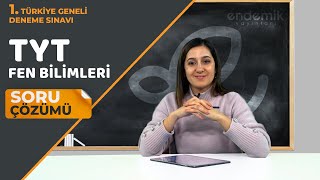 Endemik Yayınları 20232024 1 TG Deneme Sınavı TYT  Fen Bilimleri Video Çözümlü Cevap Anahtarı [upl. by Kiley541]