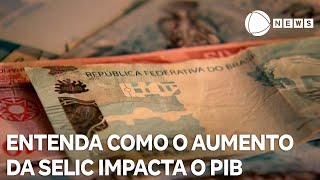 Entenda como o aumento da Selic impacta o PIB [upl. by Renner261]