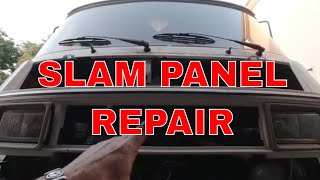 Hymer Fiat Ducato Talbot Express RUSTY Slam Panel Easy Replacement [upl. by Nalor511]