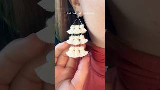 Christmas Tree Macrame Fringe Earrings DIY crafts jewelry tutorial [upl. by Nimajaneb]