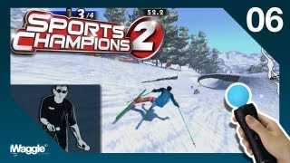 Sports Champions 2 PS Move Walkthrough  Part 66 Skiing  Gold Difficulty [upl. by Hayotal]