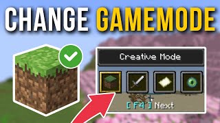 How To Change Gamemode In Minecraft Java  No Command [upl. by Ardnohs]