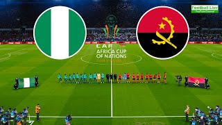 NIGERIA 🆚 ANGOLA  Quarter Finals African Cup of Nations 2023  Full Match  eFootball PES [upl. by Dunkin]