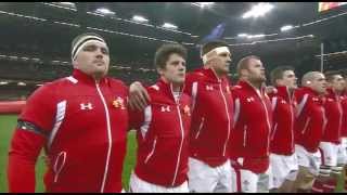 Welsh National Anthem just before Wales beat England 30  3Saturday 16th march 2013 [upl. by Maxa]