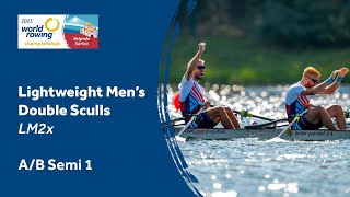 2023 World Rowing Championships  Lightweight Mens Double Sculls  Semifinal AB 1 [upl. by Necila]