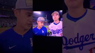 Ohtani Interview as a Dodger Going to World Series [upl. by Attem]