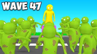 1 vs 100 ZOMBIES Challenge Gang Beasts [upl. by Animlehliw]