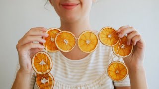 Dried Orange Christmas Garland  Nature Inspired Decoration  Easy Tutorial [upl. by Binny]