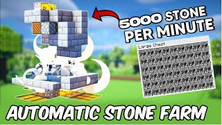 🛠️ MineCraft How To Make Ultimate Stone Farm  Minecraft  121 minecraft build tutorial [upl. by Llertnac]