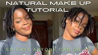 NATURAL MAKE UP TUTORIAL  no pro skills needed btw I don’t know what I’m doing 🤡 [upl. by Ydiarf879]