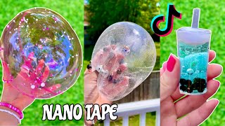 NANO TAPE CRAFTS amp SQUISHY 🫧✂️ How to Make a DIY Nano Tape Bubble Compilation [upl. by Odnesor65]