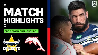 NRL PreSeason 2023  North Queensland Cowboys v Dolphins  Match Highlights [upl. by Lamont]