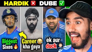 Mil gaya Hardik ka REPLACEMENT 😍 Shivam Dube 🤯  Rohit duck 💀  IND vs AFG [upl. by Sheedy]