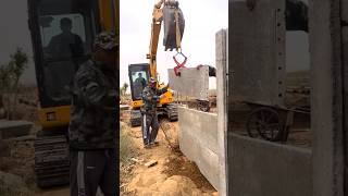 Concrete wall panels installation process Smart tools and machinery make work easy [upl. by Anirba]