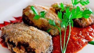 BERENJENAS RELLENAS DE CARNE  ALBERGÍNIES FARCIDES  Recetas Mallorquinas [upl. by Minna]