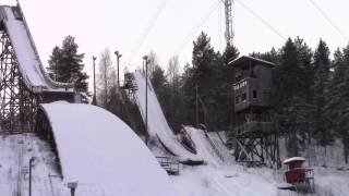 Kajaani Hyppyrimäen räjäytys Ski jump explosion 2222017 [upl. by Eilssel]