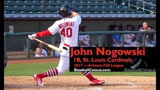 John Nogowski 1B St Louis Cardinals — 2017 Arizona Fall League [upl. by Saint]