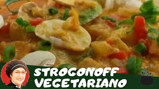 🔥 Como fazer Strogonoff vegetariano  Strogonoff vegetarian  Muito fácil e delicioso [upl. by Lanfri]