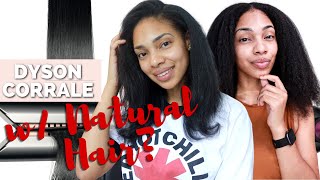 Straightening My Natural Type 4 Hair with Dyson Corrale  Dyson Corrale Review [upl. by Htepsle]