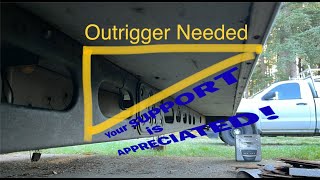 Soft Floor Trailer Restoration Part 5  Fabricating the Custom Outrigger RV Trailer Brackets [upl. by Llevram]