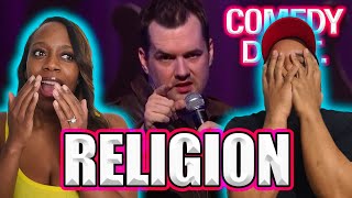 Jim Jefferies Religion Pt1 BLACK COUPLE REACTS [upl. by Giark]