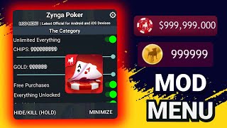 Zynga Poker MOD APK v95 Unlimited Chips amp Gold All Premium Features Unlocked [upl. by Aileda]