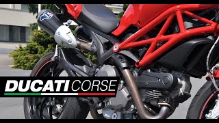 Ducati 796 Termignoni Exhaust Sound Startup Revving and flyby [upl. by Eimyaj]